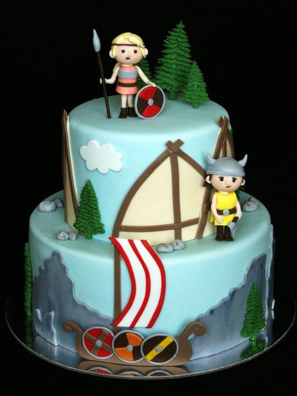 Vikings party cake