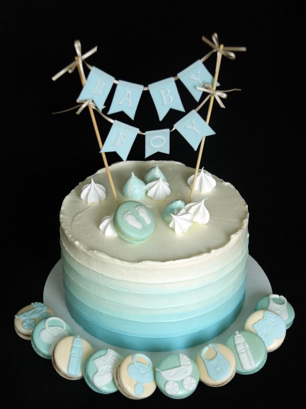 Baby shower "Baby-boy" cake