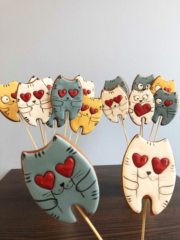 Saint Valentine cats