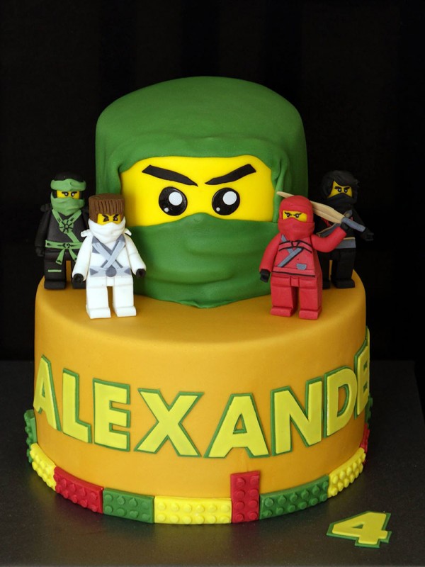 Ninjago two tier birthday cake