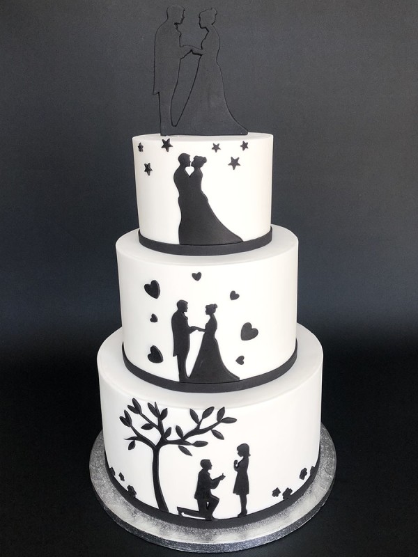 Wedding cake with a history